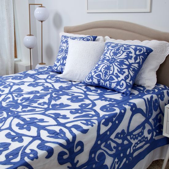 Indian Bedspreads Handmade Applique Marigold Living